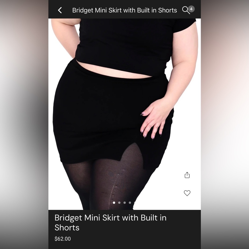Bridget Mini Skirt with Built-in Shorts